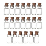 Maxbell Maxbell 20 Pieces Mini Glass Bottles with Cork Candy Bottles for DIY Jewelry Wedding