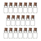 Maxbell Maxbell 20 Pieces Mini Glass Bottles with Cork Candy Bottles for DIY Jewelry Wedding