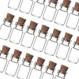 Maxbell Maxbell 20 Pieces Mini Glass Bottles with Cork Candy Bottles for DIY Jewelry Wedding