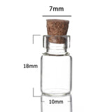 Maxbell Maxbell 20 Pieces Mini Glass Bottles with Cork Candy Bottles for DIY Jewelry Wedding