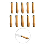 Maxbell Maxbell 5 Pieces Wooden File Handle Screw on Craft Strong DIY Hand Tools Replacement Large