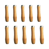 Maxbell Maxbell 5 Pieces Wooden File Handle Screw on Craft Strong DIY Hand Tools Replacement Large