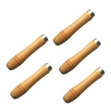 Maxbell Maxbell 5 Pieces Wooden File Handle Screw on Craft Strong DIY Hand Tools Replacement Large