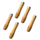 Maxbell Maxbell 5 Pieces Wooden File Handle Screw on Craft Strong DIY Hand Tools Replacement Large