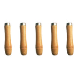 Maxbell Maxbell 5 Pieces Wooden File Handle Screw on Craft Strong DIY Hand Tools Replacement Large
