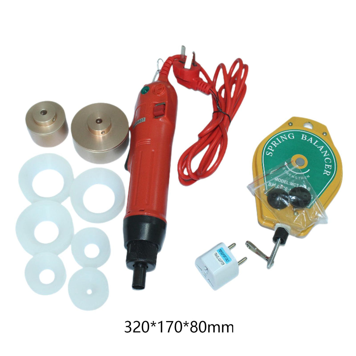 Maxbell Electric Bottle Capping Machine Portable Bottle Cap Sealer for Round Bottles
