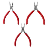 Maxbell Maxbell 3 Pieces Pliers with Ergonomic Handle Supplies for DIY Jewelry Making Women