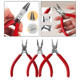 Maxbell Maxbell 3 Pieces Pliers with Ergonomic Handle Supplies for DIY Jewelry Making Women