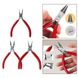 Maxbell Maxbell 3 Pieces Pliers with Ergonomic Handle Supplies for DIY Jewelry Making Women