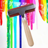 Maxbell Maxbell Rubber Roller Print Roller Oil Painting Tool with Comfort Grip Brayer Roller 4inch