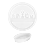 Maxbell Maxbell 2x Silicone Mould W/ Base Candle Mould House Shape Mould