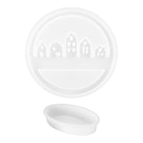 Maxbell Maxbell 2x Silicone Mould W/ Base Candle Mould House Shape Mould