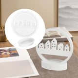 Maxbell Maxbell 2x Silicone Mould W/ Base Candle Mould House Shape Mould