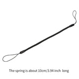5 Pieces Tether Lanyard for Touch Pens Hanging Rope Black Coil Spring Straps 10cm