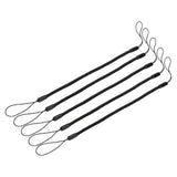 5 Pieces Tether Lanyard for Touch Pens Hanging Rope Black Coil Spring Straps 10cm