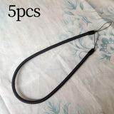 5 Pieces Tether Lanyard for Touch Pens Hanging Rope Black Coil Spring Straps 10cm