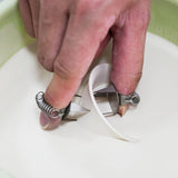 Maxbell 2x2x Fingertip Dipping Glaze Clips Porcelain Lightweight Glazed Clamps