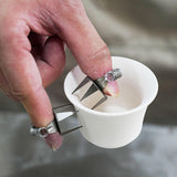 Maxbell 2x2x Fingertip Dipping Glaze Clips Porcelain Lightweight Glazed Clamps