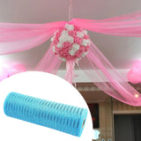 Maxbell Mesh Ribbon Party Decorations DIY Decor Mesh Roll for Home Bow Making Spring Light Blue