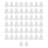 Maxbell 50 Pieces Christmas Bubble Bells Decor DIY Crafts for Party Festival Holiday 6.5cm
