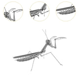 Maxbell 3D Metal Puzzle Assembly Building Kits for Collections Office Birthday Gifts Praying Mantis