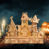Maxbell Halloween DIY Puzzle House Creative DIY Model Building Kits for Holiday Gift