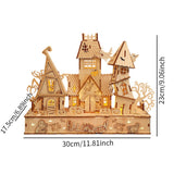 Maxbell Halloween DIY Puzzle House Creative DIY Model Building Kits for Holiday Gift