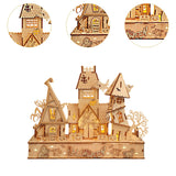 Maxbell Halloween DIY Puzzle House Creative DIY Model Building Kits for Holiday Gift