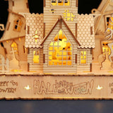 Maxbell Halloween DIY Puzzle House Creative DIY Model Building Kits for Holiday Gift