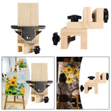 Maxbell Painting Easel Clamp Wooden Sturdy Painting Copy Clip for Painting Men Women Painting Copy Clip