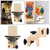 Maxbell Painting Easel Clamp Wooden Sturdy Painting Copy Clip for Painting Men Women Painting Copy Clip