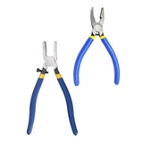 Maxbell Glass Pliers Glass Running Pliers for Mosaics Breaking Stained Glass Work with Flat Jaws