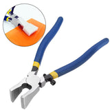 Maxbell Glass Pliers Glass Running Pliers for Mosaics Breaking Stained Glass Work with Flat Jaws