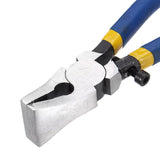 Maxbell Glass Pliers Glass Running Pliers for Mosaics Breaking Stained Glass Work with Flat Jaws