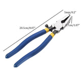 Maxbell Glass Pliers Glass Running Pliers for Mosaics Breaking Stained Glass Work with Flat Jaws
