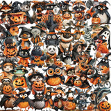 Maxbell Halloween Stickers Decor Label Pumpkin Stickers for Club Festivals Scrapbook