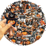 Maxbell Halloween Stickers Decor Label Pumpkin Stickers for Club Festivals Scrapbook