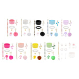 Cup Accessory Set Cute Keychain Charms for Outdoor Activities Travel Handbag Pink