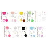 Cup Accessory Set Cute Keychain Charms for Outdoor Activities Travel Handbag Pink