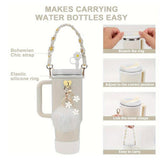 Cup Accessory Set Cute Keychain Charms for Outdoor Activities Travel Handbag White