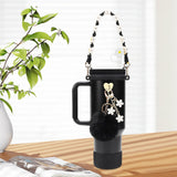 Cup Accessory Set Cute Keychain Charms for Outdoor Activities Travel Handbag Black