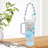 Cup Accessory Set Cute Keychain Charms for Outdoor Activities Travel Handbag Blue