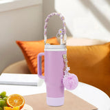 Cup Accessory Set Cute Keychain Charms for Outdoor Activities Travel Handbag Purple