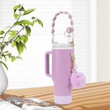 Cup Accessory Set Cute Keychain Charms for Outdoor Activities Travel Handbag Purple