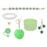 Cup Accessory Set Cute Keychain Charms for Outdoor Activities Travel Handbag Green