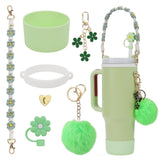 Cup Accessory Set Cute Keychain Charms for Outdoor Activities Travel Handbag Green