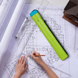 Maxbell Expandable Poster Tube Round Carrying Tube with Strap Expand from 17” to 29” Green