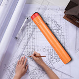 Maxbell Expandable Poster Tube Round Carrying Tube with Strap Expand from 17” to 29” Orange