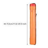 Maxbell Expandable Poster Tube Round Carrying Tube with Strap Expand from 17” to 29” Orange