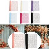 Maxbell Jacquard Net Mesh Flower Wrapping Paper for Valentine's Day Wedding Birthday Champagne